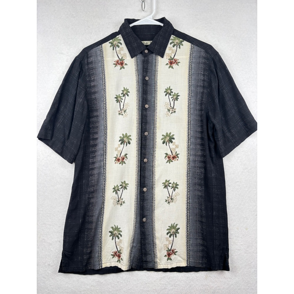 Batik Bay Aloha Shirt Mens Medium‎ Palm Tree Print Tropical